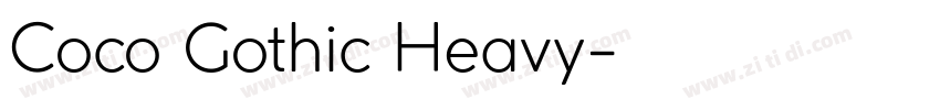 Coco Gothic Heavy字体转换